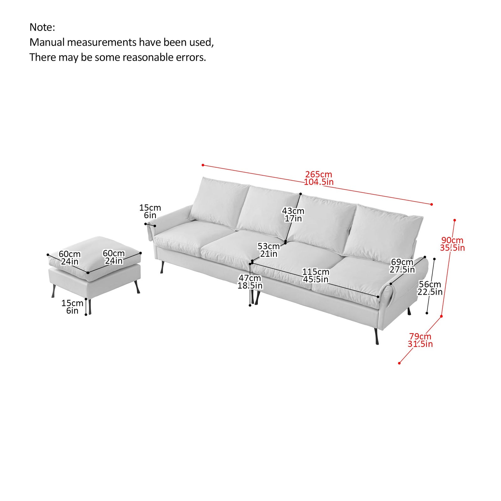 Milano Italian Sectional Sofa