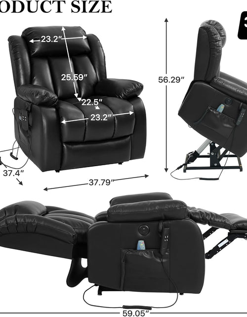 Load image into Gallery viewer, &quot;Black Beauty&quot; Luxury Leather Recliner Best Of The Class 2025!
