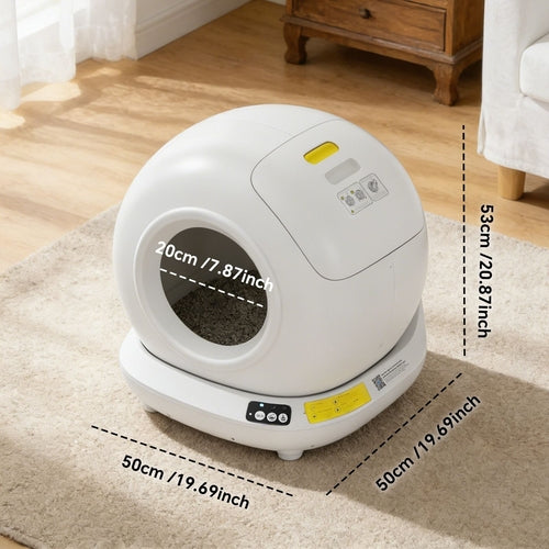Premium Hygiene Self-Cleaning Cat Litter Box | Fully Enclosed Automatic, App Control,