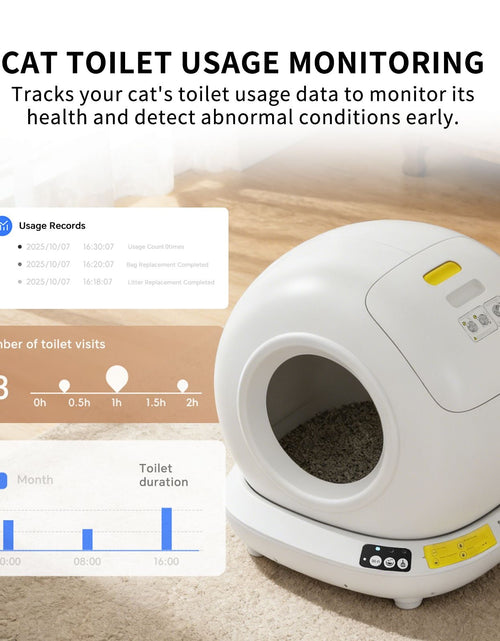 Load image into Gallery viewer, Premium Hygiene Self-Cleaning Cat Litter Box | Fully Enclosed Automatic, App Control,
