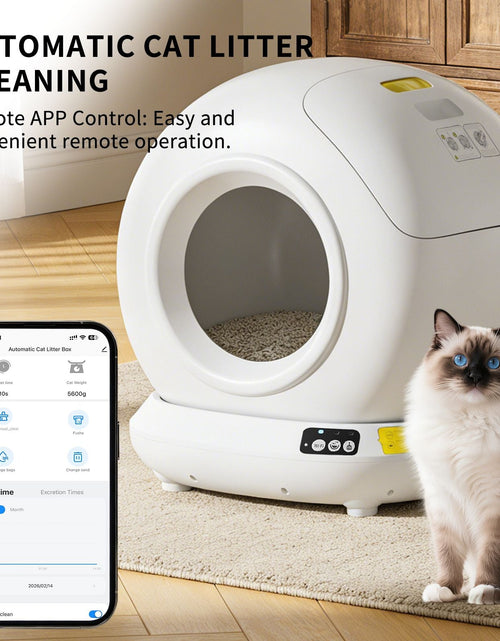 Load image into Gallery viewer, Premium Hygiene Self-Cleaning Cat Litter Box | Fully Enclosed Automatic, App Control,

