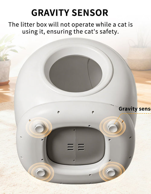 Load image into Gallery viewer, Premium Hygiene Self-Cleaning Cat Litter Box | Fully Enclosed Automatic, App Control,
