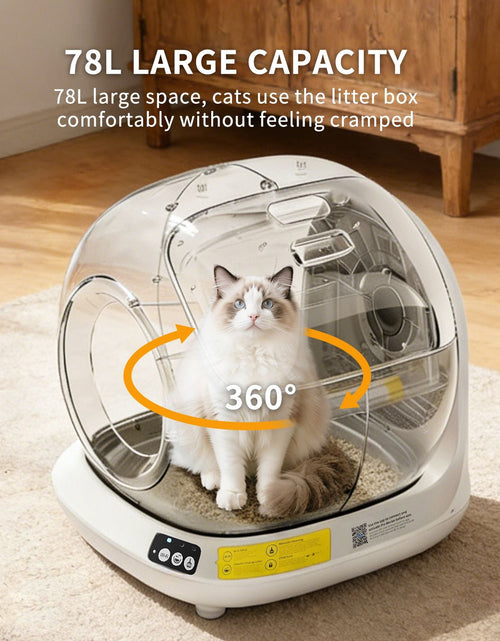 Load image into Gallery viewer, Premium Hygiene Self-Cleaning Cat Litter Box | Fully Enclosed Automatic, App Control,
