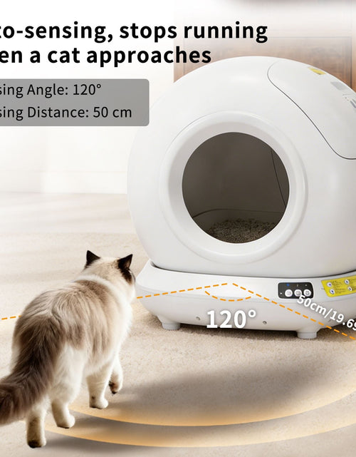 Load image into Gallery viewer, Premium Hygiene Self-Cleaning Cat Litter Box | Fully Enclosed Automatic, App Control,

