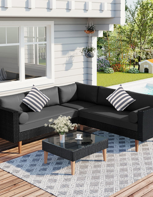 Load image into Gallery viewer, Arcadia 4-pieces Wicker Sofa Set
