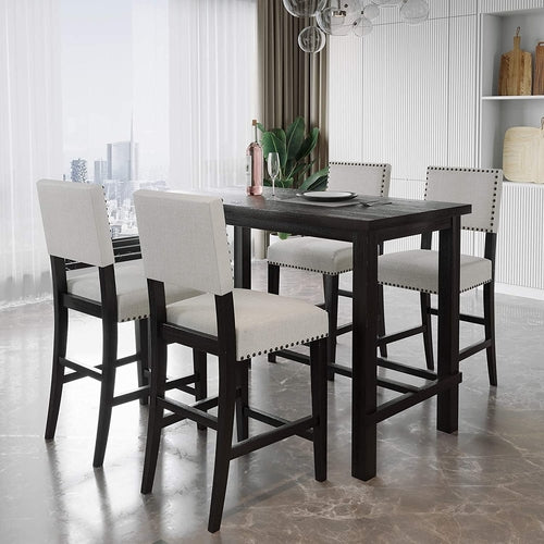 Load image into Gallery viewer, 5-Piece Table With Chairs
