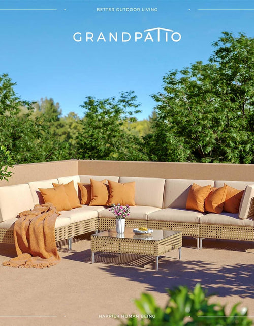 Load image into Gallery viewer, 7-Piece Designer Patio Furniture Set
