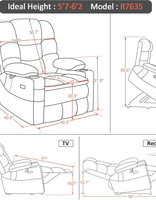 Load image into Gallery viewer, Coach Recliner Chair with Massage And More
