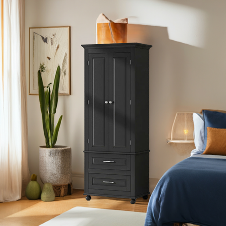 Arcadia Black Compartment Dresser