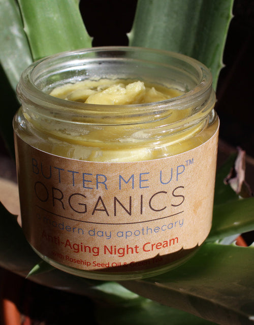 Load image into Gallery viewer, Anti Aging Night Cream Face Moisturizer Organic Green Tea
