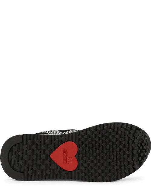 Load image into Gallery viewer, Authentic Moschino Rhinestone Heart Sneakers
