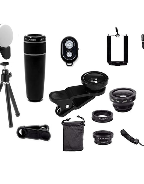 Load image into Gallery viewer, 11 in 1 Smartphone Photography Selfie Bundle Camera Lens Kit
