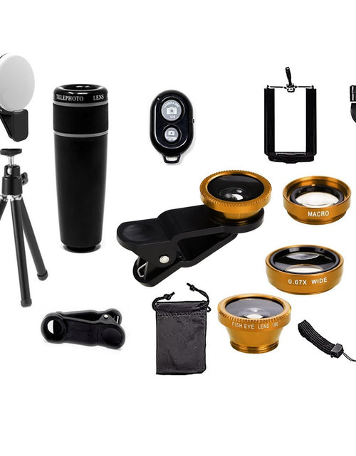 Load image into Gallery viewer, 11 in 1 Smartphone Photography Selfie Bundle Camera Lens Kit
