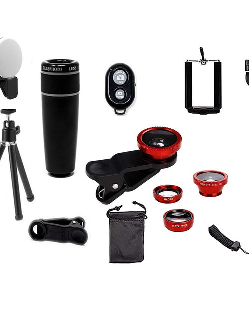Load image into Gallery viewer, 11 in 1 Smartphone Photography Selfie Bundle Camera Lens Kit
