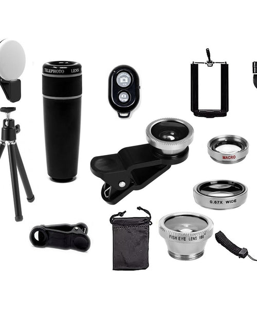 Load image into Gallery viewer, 11 in 1 Smartphone Photography Selfie Bundle Camera Lens Kit
