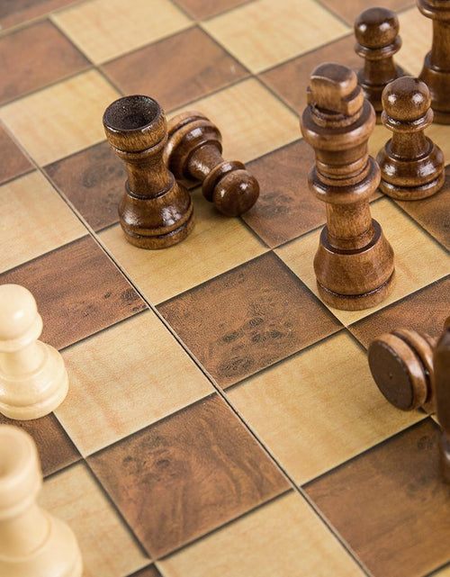 Load image into Gallery viewer, Foldable Wooden Chess Set Board Game
