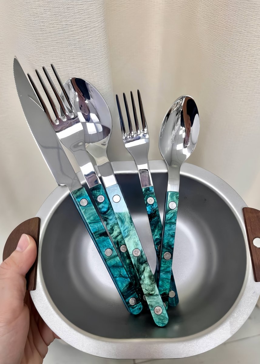 Modern Elegant Terra Flatware - Bistrot Style Cutlery