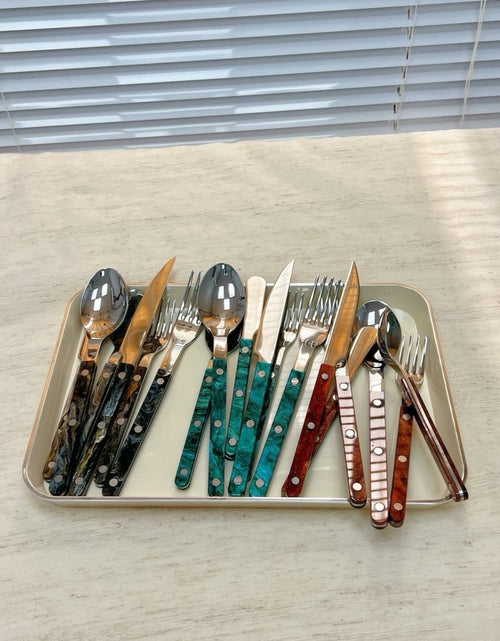 Load image into Gallery viewer, Modern Elegant Terra Flatware - Bistrot Style Cutlery
