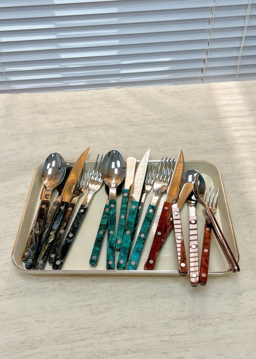 Modern Elegant Terra Flatware - Bistrot Style Cutlery