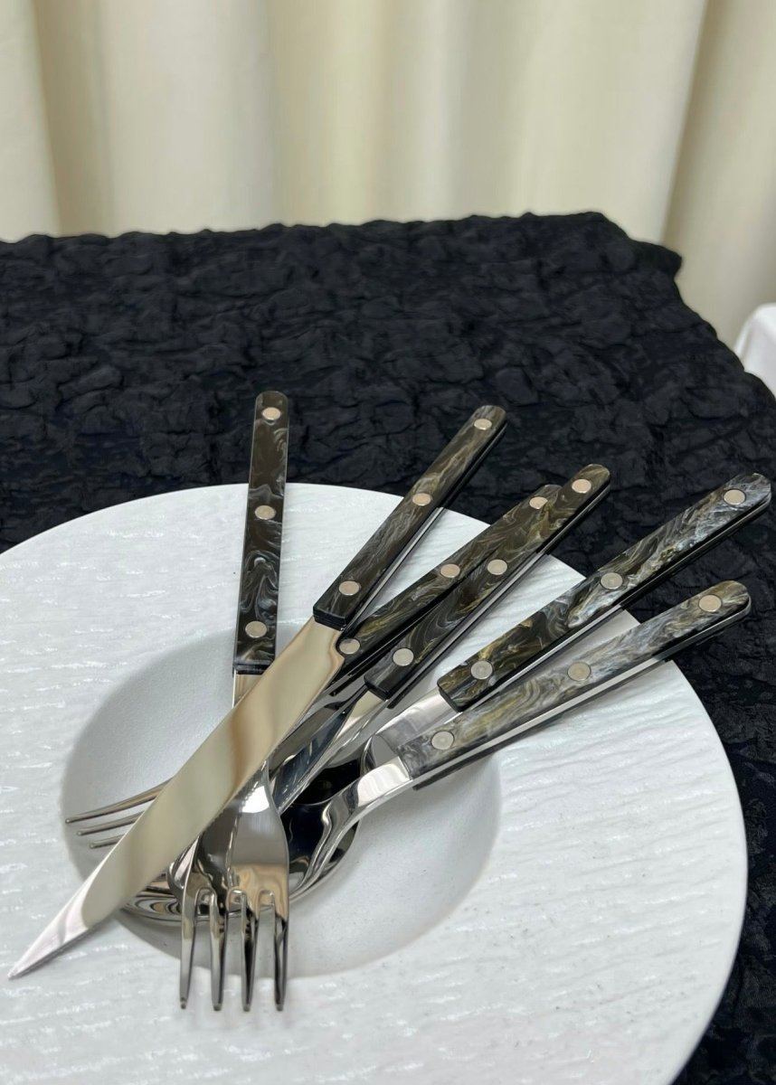 Modern Elegant Terra Flatware - Bistrot Style Cutlery