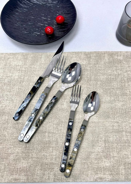 Modern Elegant Terra Flatware - Bistrot Style Cutlery