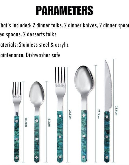 Load image into Gallery viewer, Modern Elegant Terra Flatware - Bistrot Style Cutlery
