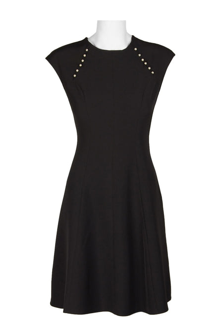 Black Designer Crepe Dress
