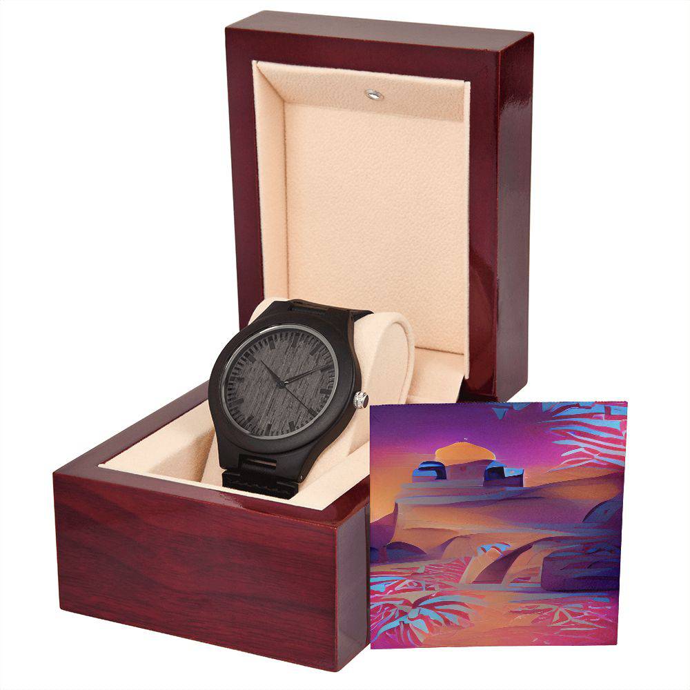 Wooden Watch + MC (No Engraving)